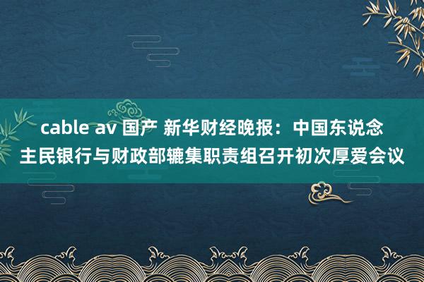 cable av 国产 新华财经晚报：中国东说念主民银行与财政部辘集职责组召开初次厚爱会议