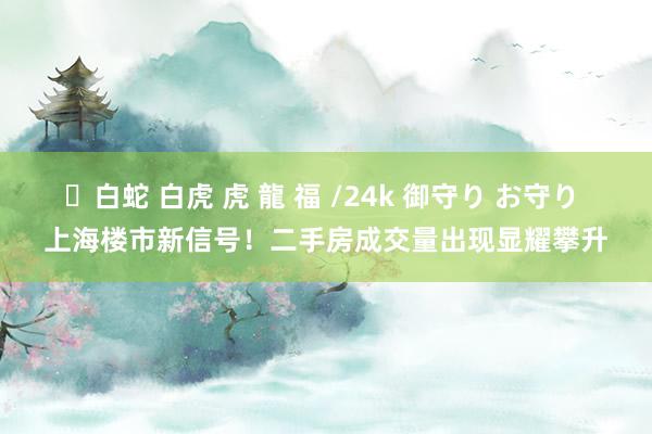 ✨白蛇 白虎 虎 龍 福 /24k 御守り お守り 上海楼市新信号！二手房成交量出现显耀攀升