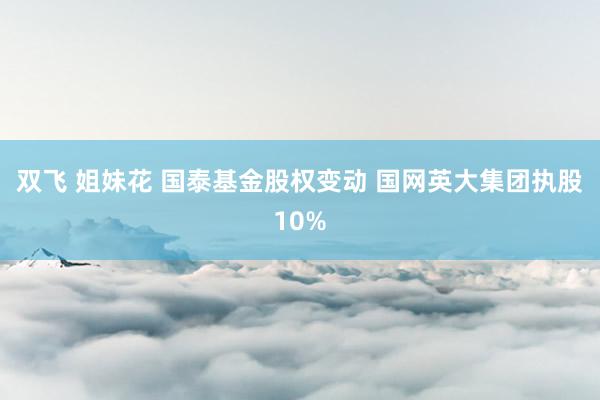 双飞 姐妹花 国泰基金股权变动 国网英大集团执股10%