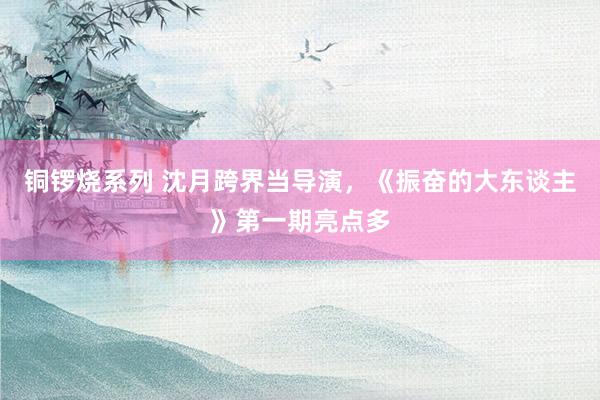 铜锣烧系列 沈月跨界当导演，《振奋的大东谈主》第一期亮点多